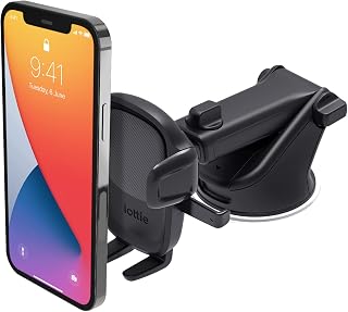 iOttie Easy One Touch 5 Dashboard & Windshield Car Phone Mount Holder - Universal Suction Cup Telescopic Arm for iPhone, Samsung, Google