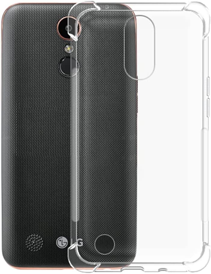 Shatterproof Anti-Crash Soft TPU Case Crystal Transparent Slim Anti Slip Case Back Protective Case Cover Compatible with Verizon LG K20 V VS501 Smartphone