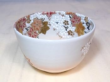 藤谷衣笠　色絵　蔦　茶碗 Amazon.co.jp: 京焼清水焼 平安 藤谷衣笠 抹茶碗 春秋文雲錦文