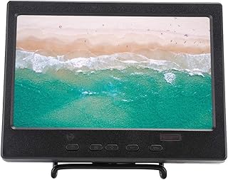 Portable Monitor, 7 Inch LCD Monitor Hdmi Mini Monitor Portable Hdmi Monitor Portable Display Monitor TFT LCD Display Screen 1024x600 16:9 300cd/m² Display Fit for Raspberry Pi 4B (UK Plug)