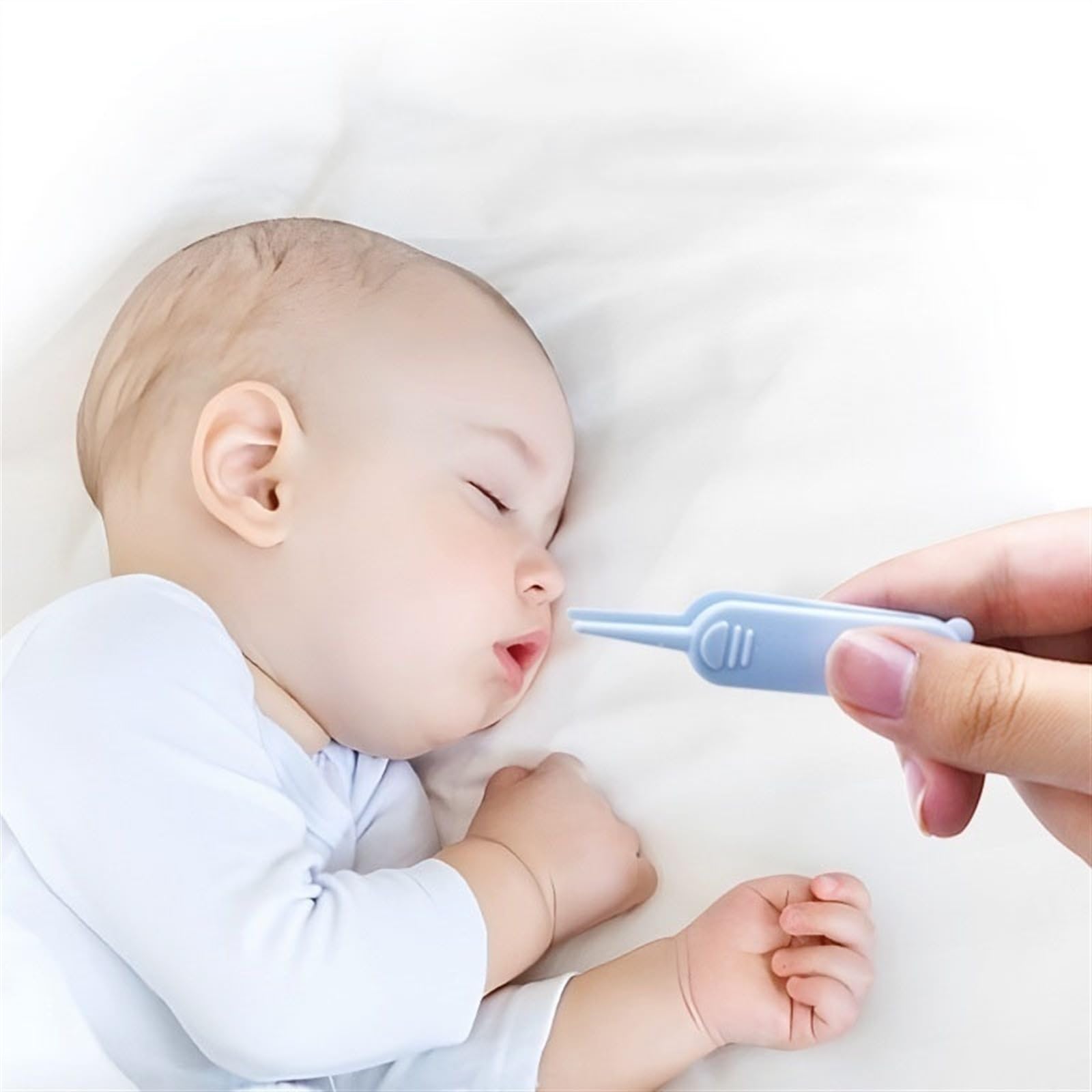 Obcinacze do paznokci Zestaw do pielęgnacji paznokci dziecka 4 w 1 z przezroczystym uroczym etui, obcinaczem dla dzieci, nożyczkami, pilnikiem i pęsetą, noworodków niemowląt