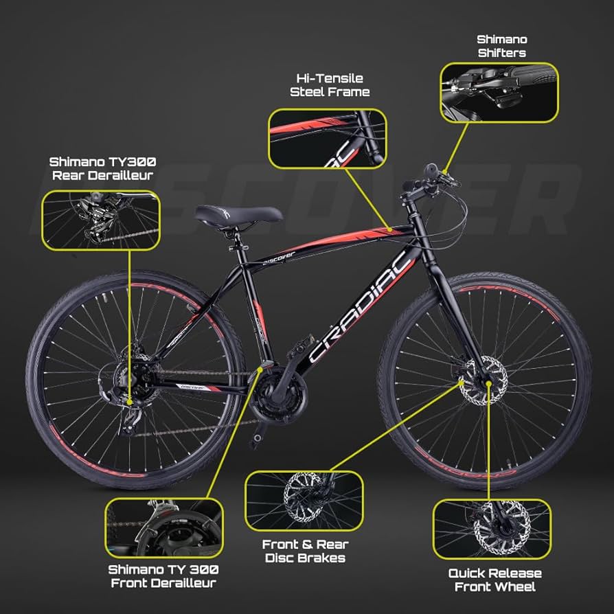 ✨michi②✨ CRADIAC Discover | 21 Speed Hybrid | Rigid Fork | Dual DISC