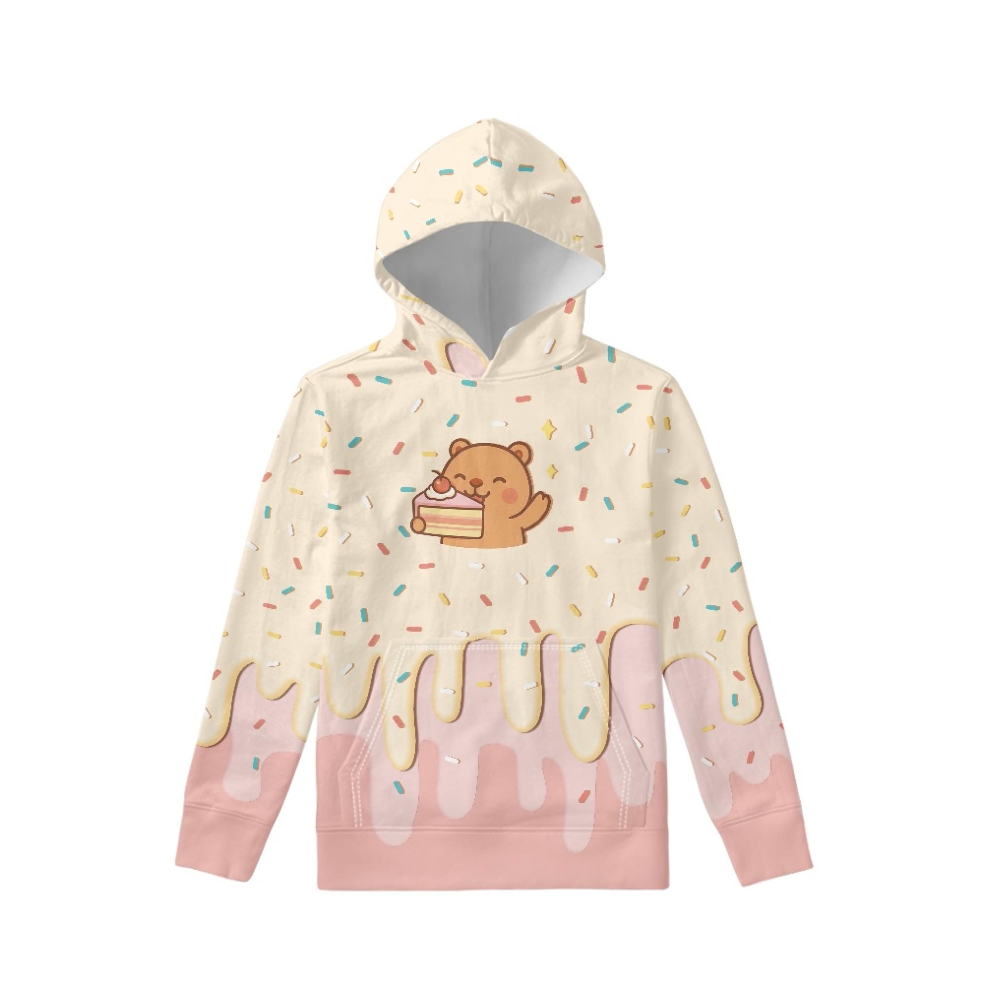 Coloranimal Unisex Girls and Boys Long Sleeve Hoodies Hoody Athletic Pullover Sweatshirts Tops Age 6-16year