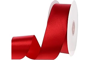 Red Satin Ribbon 100 Yards: Embellish Your Creations