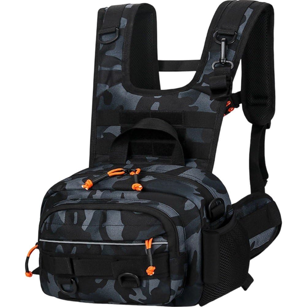 Gilet ventral et sac à dos de voyage pour pêche et cyclisme outdoor