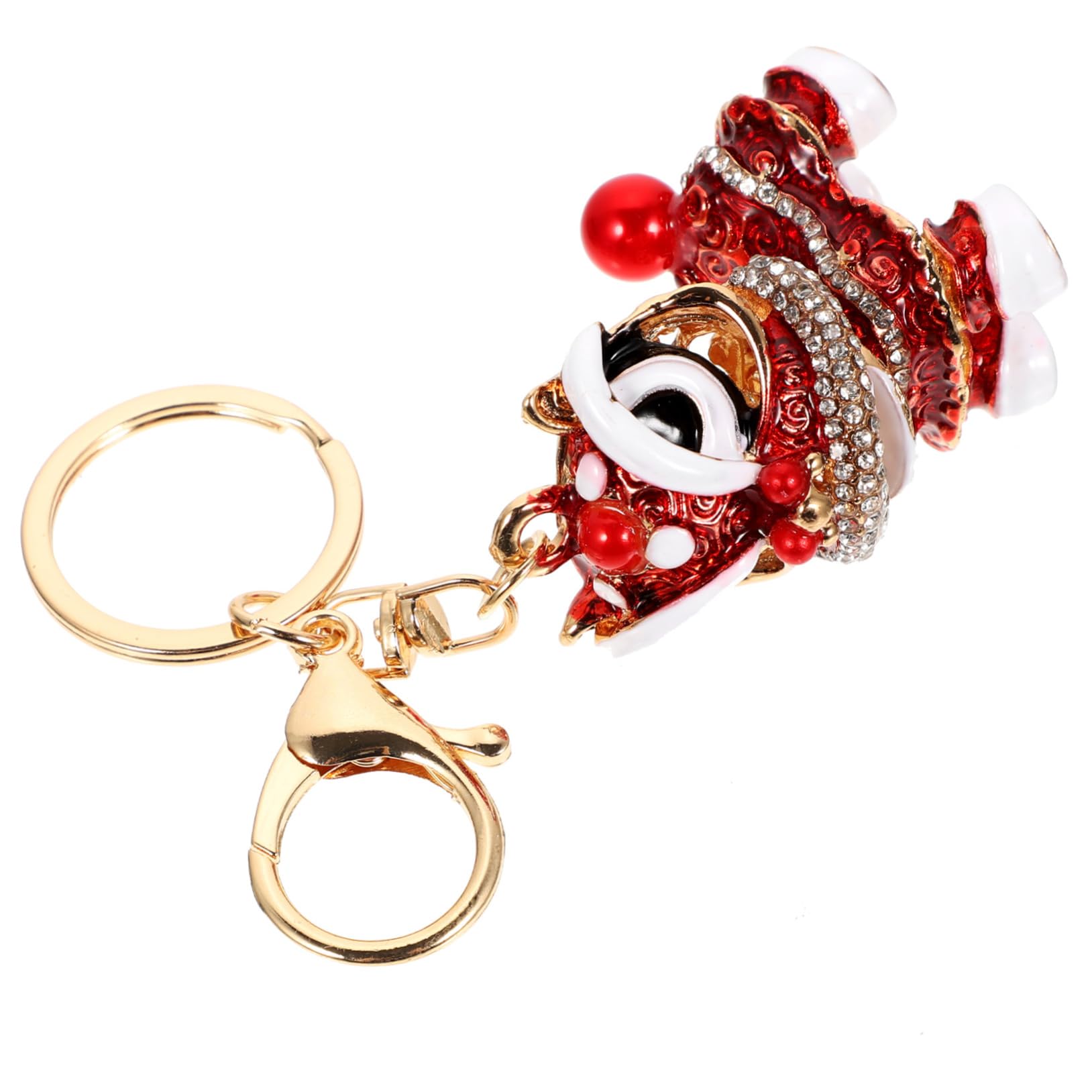 VALICLUD Svegliati gli ornamenti della borsa del Accessorio per auto decorazione per chiavi Ciondolo chiave dell'auto portachiavi tigre cinese decorazione cinese diamante in lega