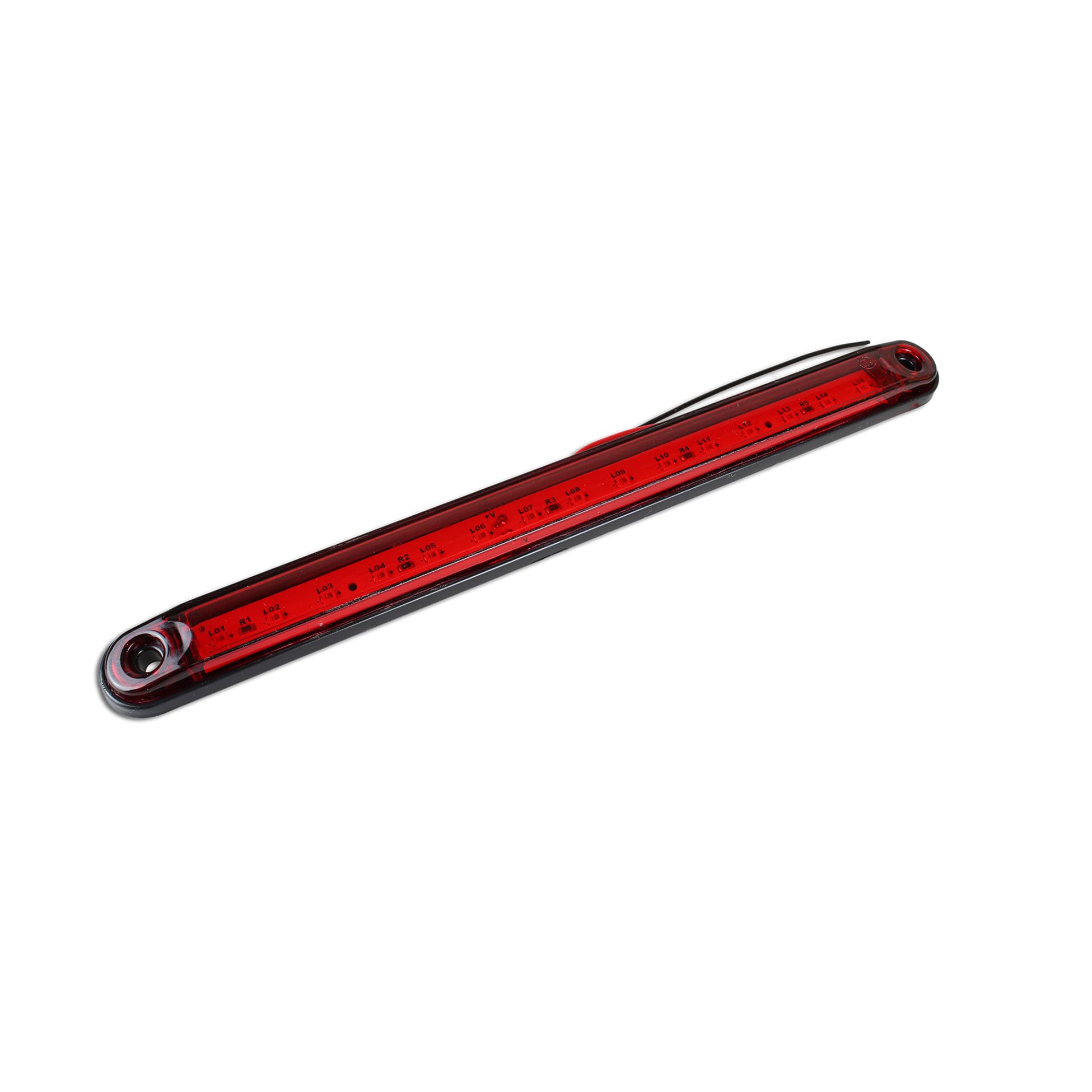 Generisch 10 luci di posizione laterali, 15 SMD LED rosso, 12 V, 24 V, adatte per rimorchi, camion, auto