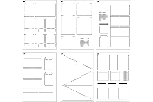 Speedy Spreads Bullet Journal Stencils for A5 Weekly Layouts
