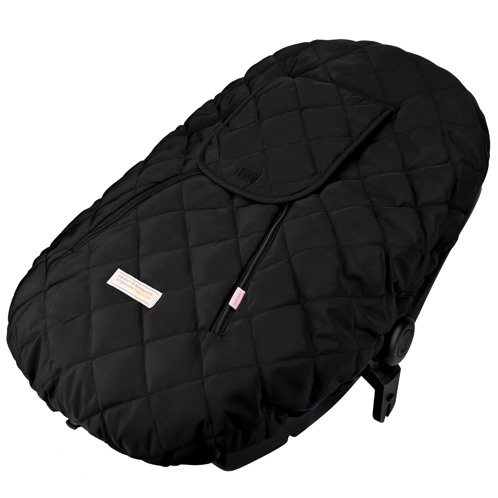 Bebamour Copriseggiolino Auto Universale Caldo Seggiolino Auto Pedana Anti Vento e Acqua Porta Zip Anteriore Lavabile in Macchina