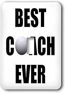 3dRose lsp_237372_1 Best Volleyball Coach Ever Toggle Switch, Multicolor