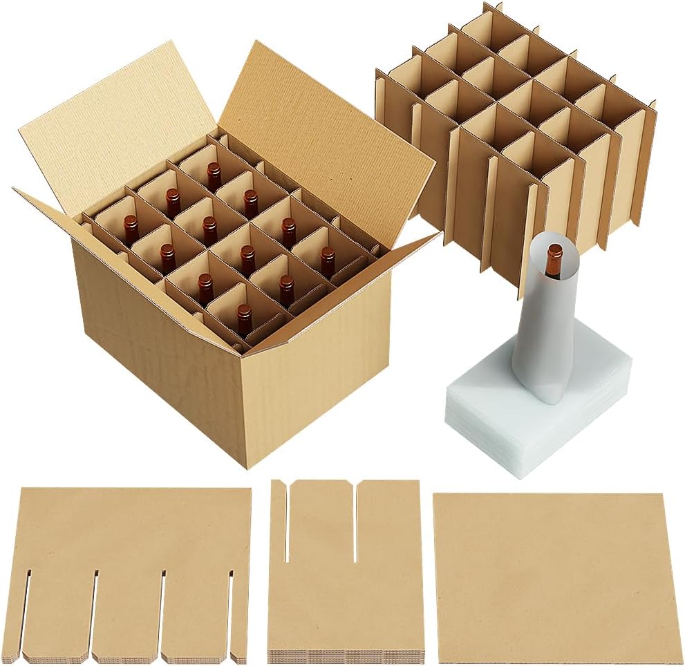 2 Sets Cardboard Dividers for 18 X 14 X 12 Inch Boxes With