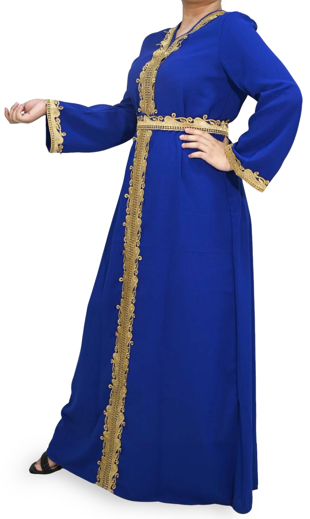Royal Blue Djellaba Dla Kobiet