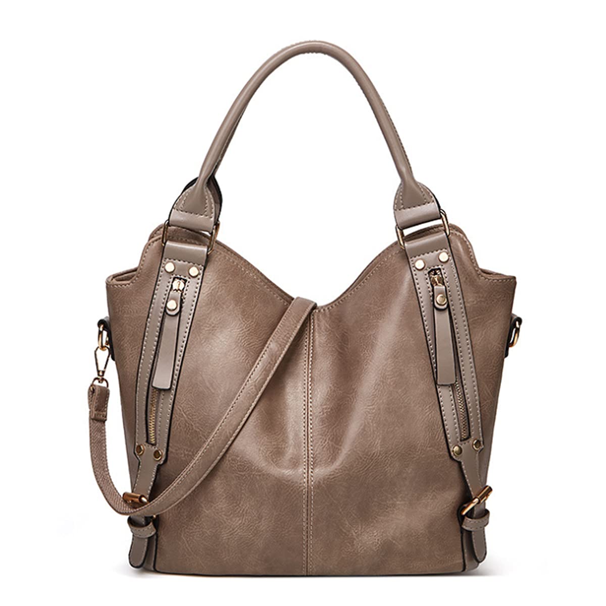 Chikencall Bolso de mano y bolso de mano de piel sintética para mujer, bolso de hombro con asa superior con correa ajustable para el hombro