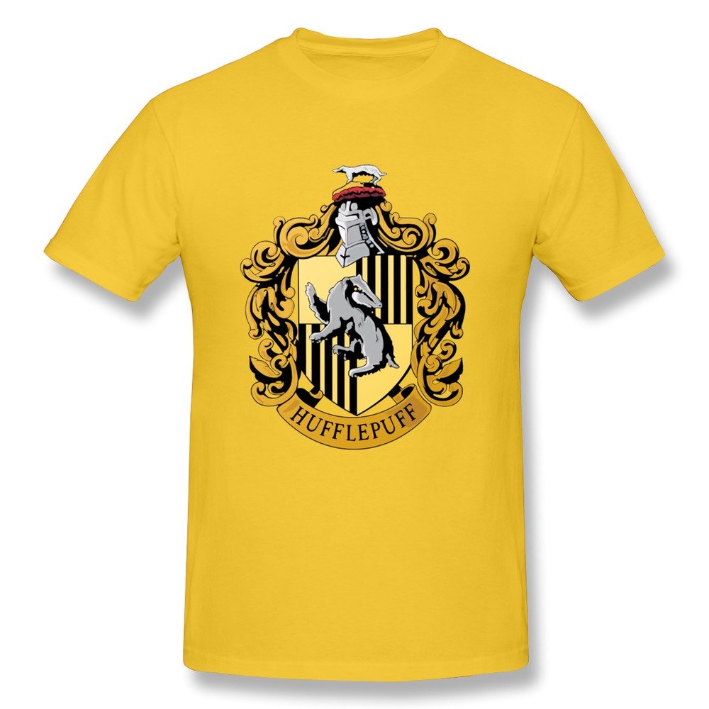 Harry Potter Hufflepuff Badger O-Neck T Shirts For Men