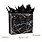 ysmile Marble Black Gift Bag with Tissue Paper for Men Paper Bag Birthday Favor Bag 2 Pack (Medium and Large)
