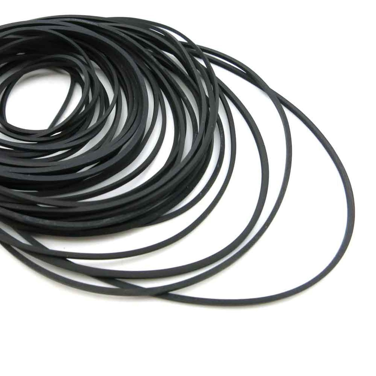 UGPLM 28Pcs Transmission Belt Pulley Rubber Band, Multifuction Engine Drive Belts, Pulley Belts for Airplane Toy RC Toy