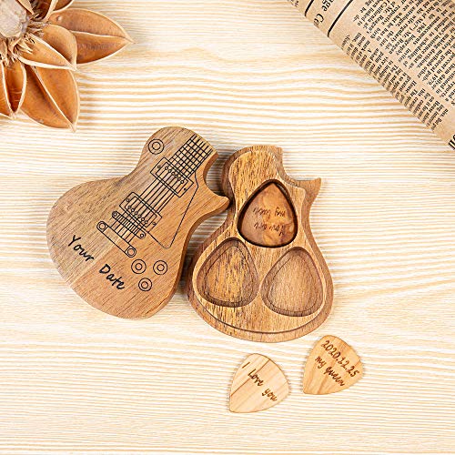 Jewelora Médiator Médiators pour Guitare Custom Pack de 3 pièces dans des Médiators en bois Personnalisés avec Guitare… - Les Beatles, Paul McCartney, John Lennon, RIngo Starr, George Harrison Jewelora Médiator Médiators pour Guitare Custom Pack de 3 pièces dans des Médiators en bois Personnalisés avec Guitare… – Image 4