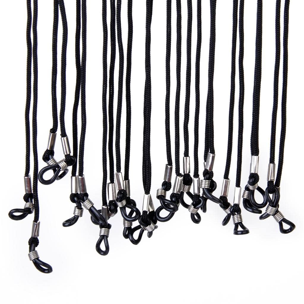 Kids Silicone Eyeglasses Neck Strap Holder + 12 Nylon Glasses Cord String 2