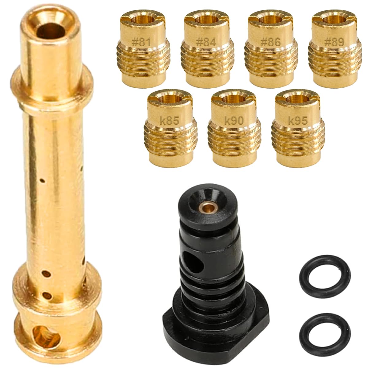 – ZAMDOE Carburetor Main Jet Kit for Predator 212cc 196cc GX160 GX200 MB200 CT200U BT200X KT196 RB200 Go Kart Engine Mini Bike Hemi Non-Hemi 032 033 034 035 036 037 038 + Emulsion Tube + Low Speed Tube