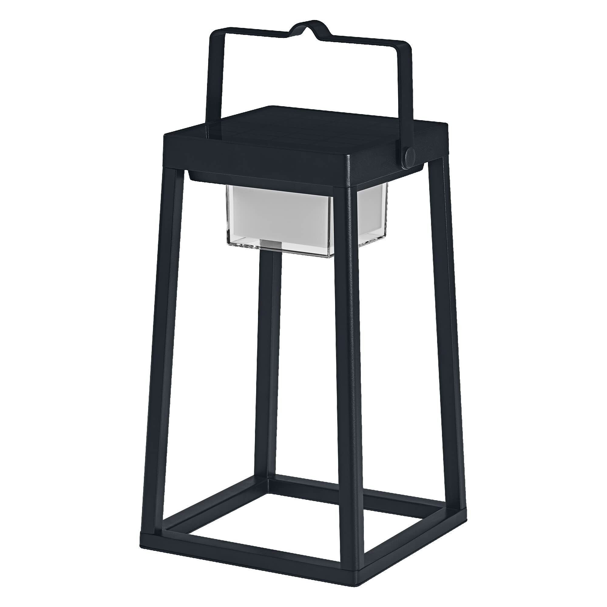LEDVANCE Smart+ Outdoor Bluetooth Solar Table Light, with White (3000K) + Color Light, Power Independent, up to 6.5 Hours Burning time at 100% Light, Rechargeable, IP44 Protection, IP44, Black