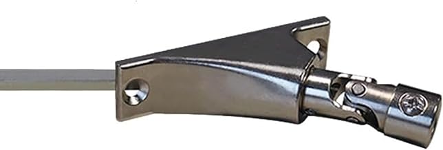 Sortie de Caisson en Nickel Chromé - Longueur tige 300 mm x Diamètre entrée femelle 12 mm - 6 pans de 7 - Geiger - Pour Sortie de caisson 45° ou 90 ° - Mécanisme de Volet Roulant Manuel et Store
