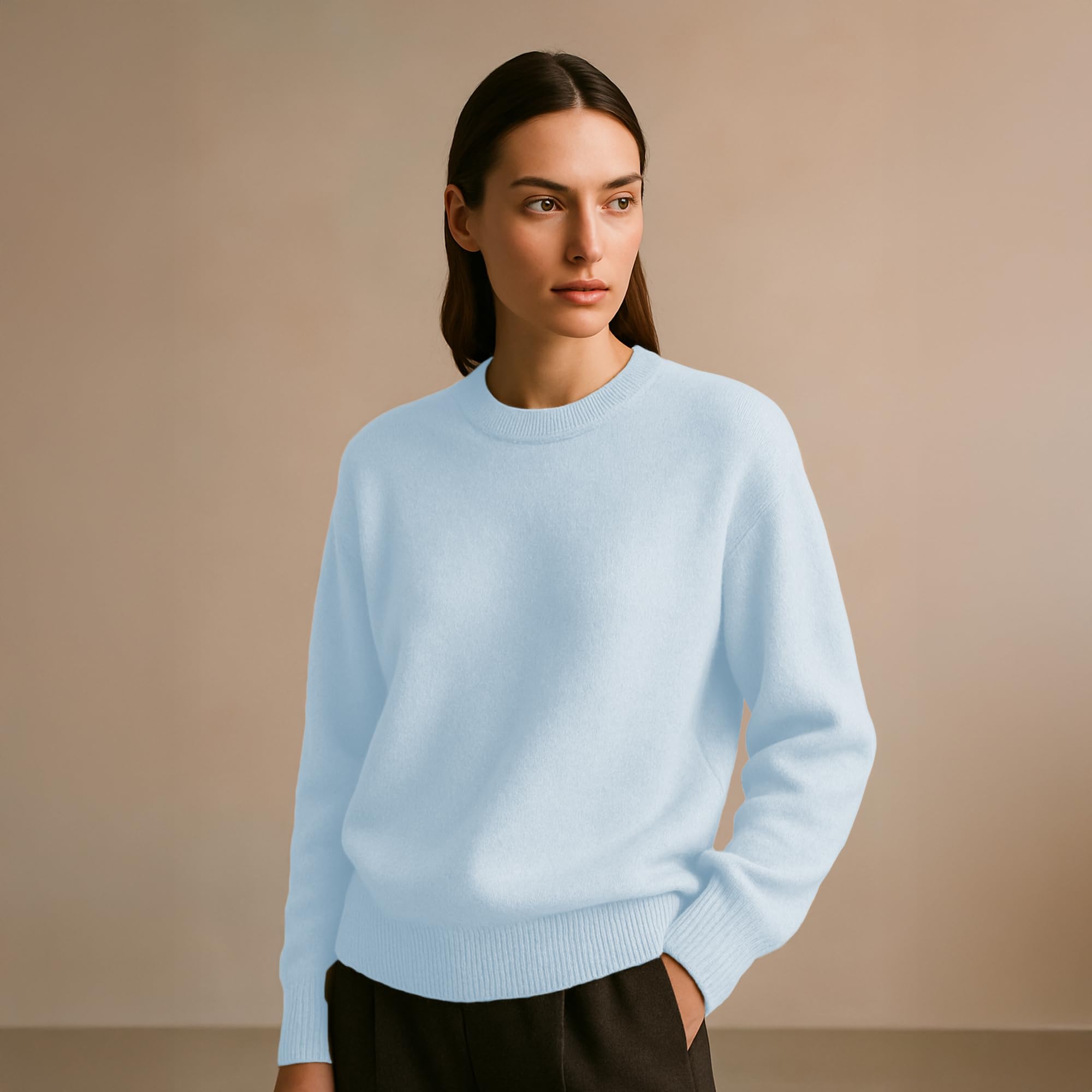 5 Gomitoli Cashmere e Lana merino extrafine per lavoro a maglia, Lana Gatto Linea Vip, 250 gr., 1000 mt, (Azzurro - 4010, 5)