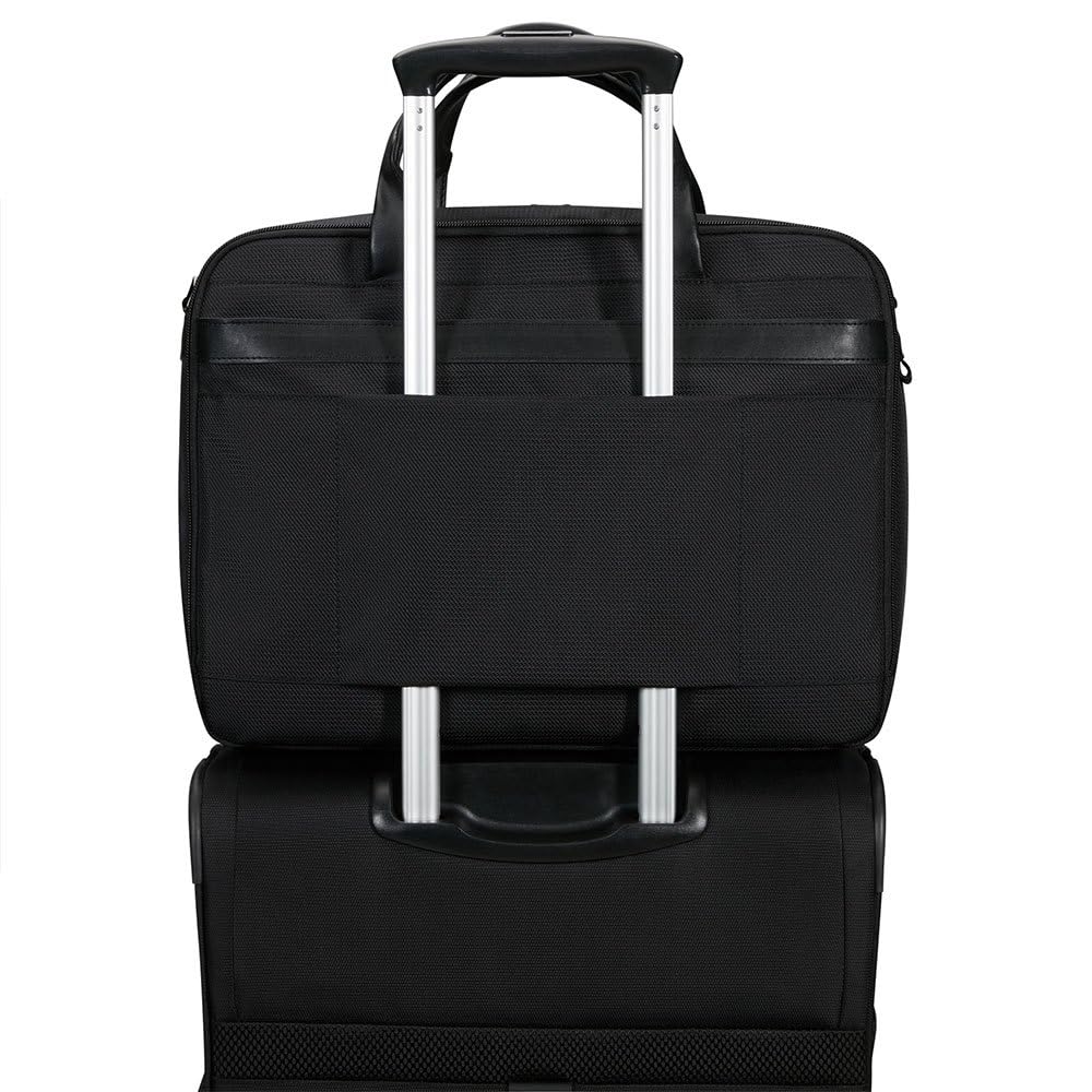Samsonite XBR 2.0 - Teczka 15,6 cala rozszerzalna z 3 przedziałami, 40,5 cm, 20/28 L, czarny (czarny)