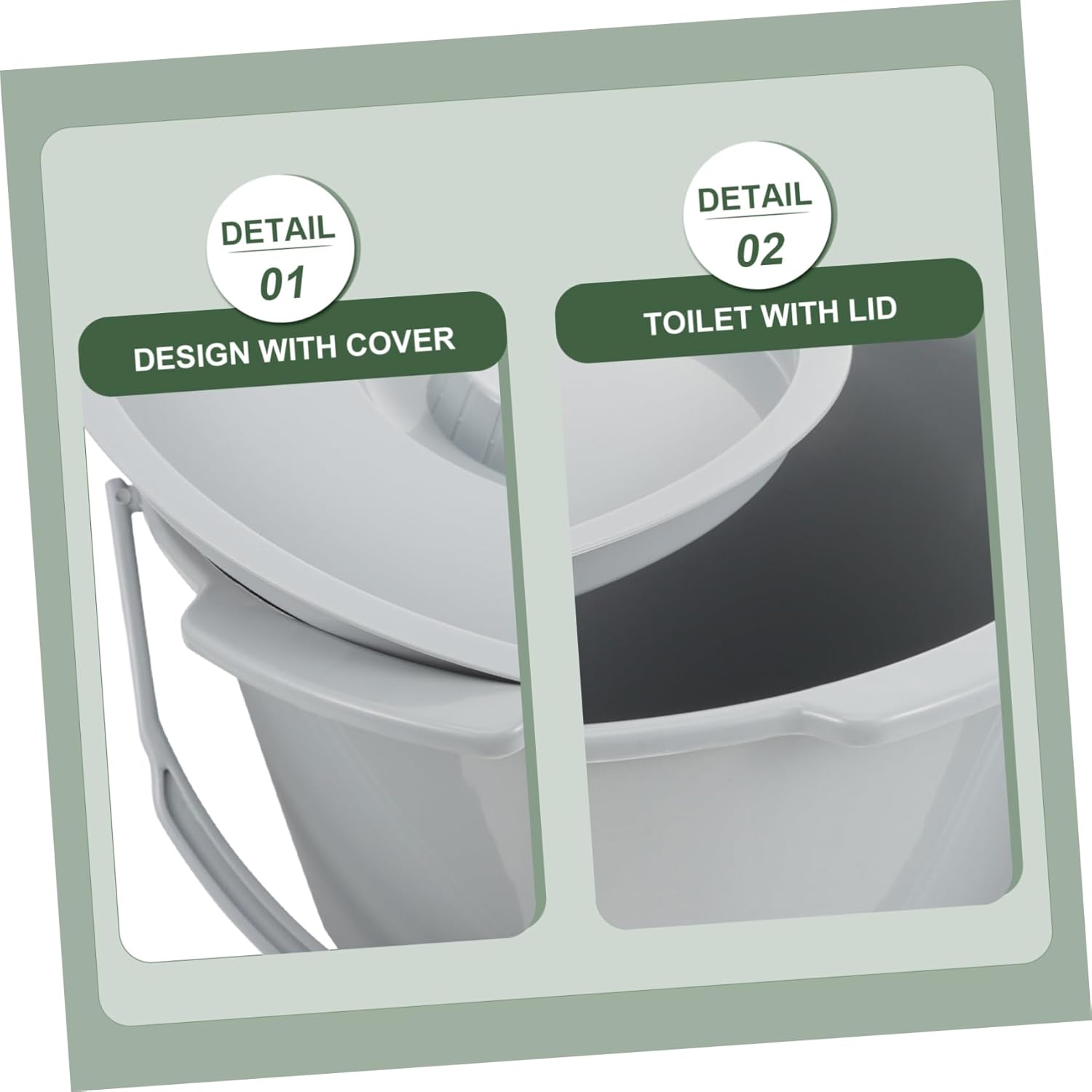 Portable Elderly Chamber Pot with Handle Thickened Urinal Spittoon for Adults Easy to Clean Lightweight and Compact Design for Home and Travel Use