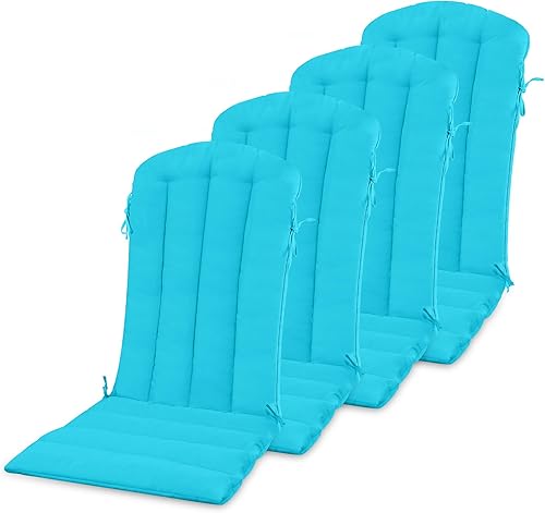 YEFU Adirondack - Cojín para silla mecedora con correas, cojín plegable para silla de patio para interiores y exteriores, 19.7 x 18.9 x 1.5