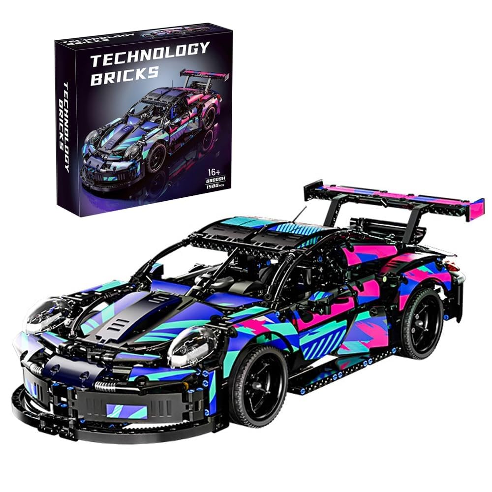 – Technik Sports Car Building Kit for Porsche 911 RSR, 1580 Pieces Supercar Racing Car Model Construction Kits, MOC Creative Supercar Toys, Exclusive Collectible Race Car Model, Gifts for Teens Adult