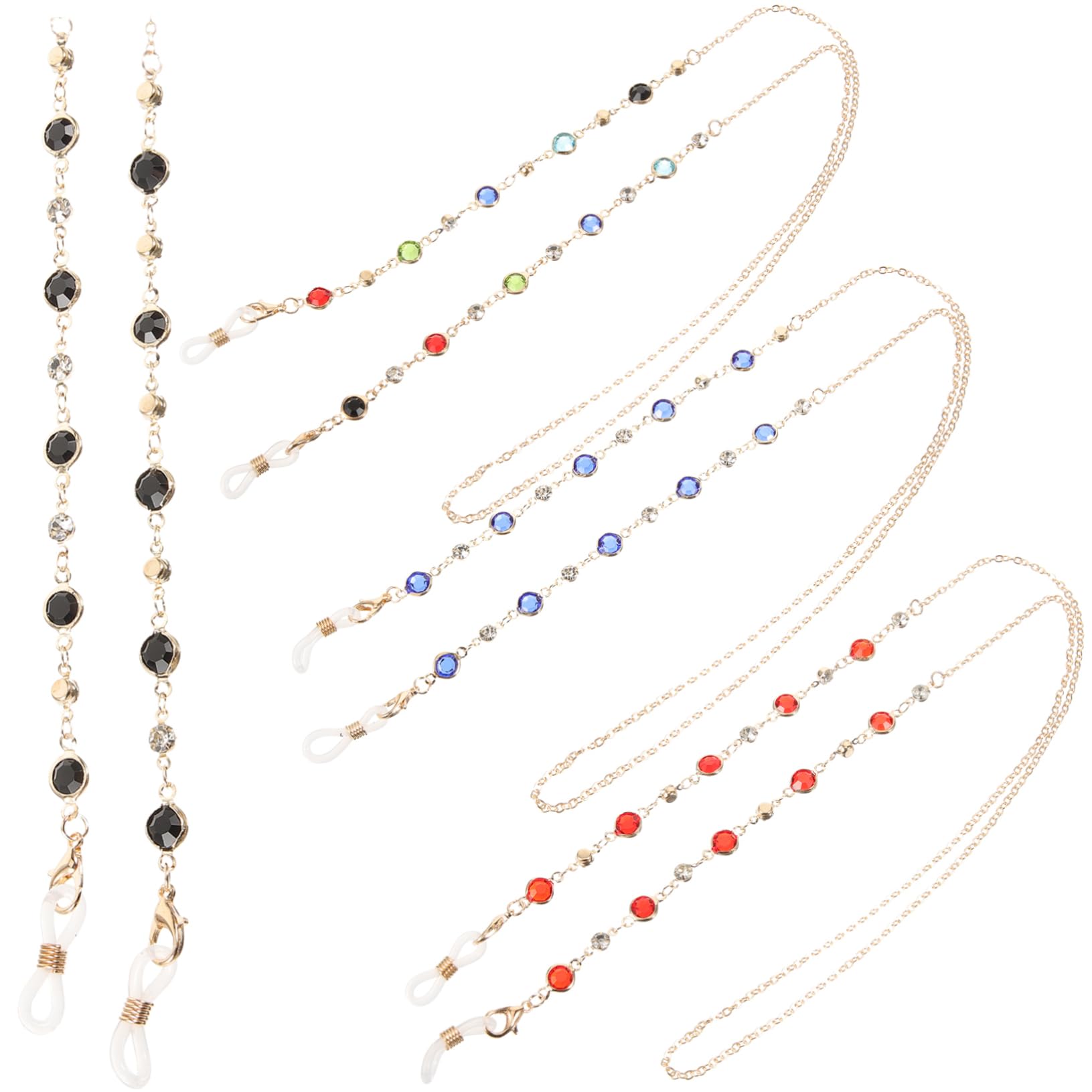Homoyoyo Catena Di Occhiali Cinghie Per Occhiali Catena Per Occhiali Con Perline Uomo Occhiali Da Sole A Forma Di Occhiali Da Sole Alla Moda Accessori Per Occhiali Lega