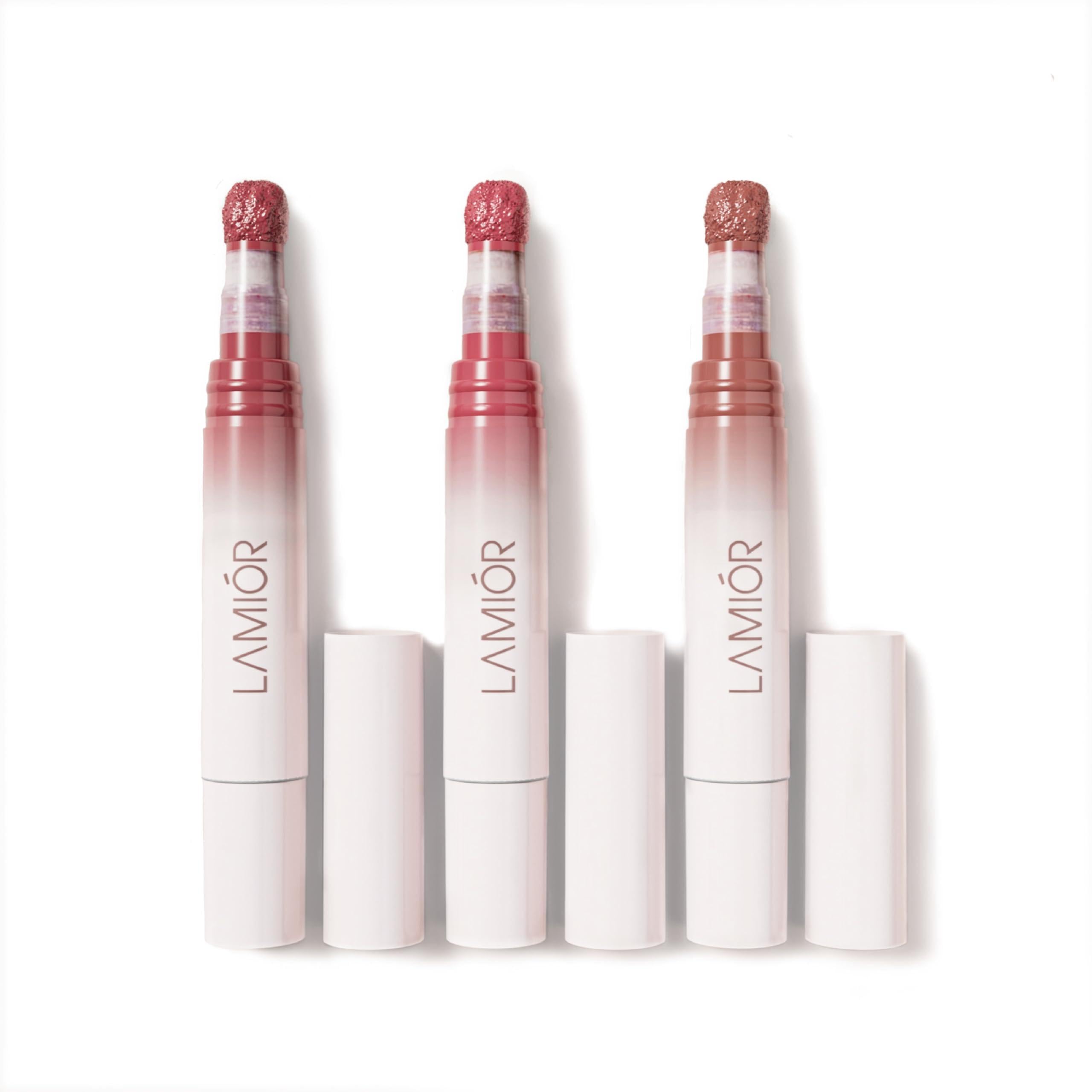 LAMIOR Blurry Fudgy Lip Tint - Combo of 3, Shade - Bitter Sweet | Ultra Velvety Matte | Transfer Proof & Hydrating Formula | Long-Lasting Lip Tint with Cushion Applicator | Vegan & Cruelty-Free-image-6