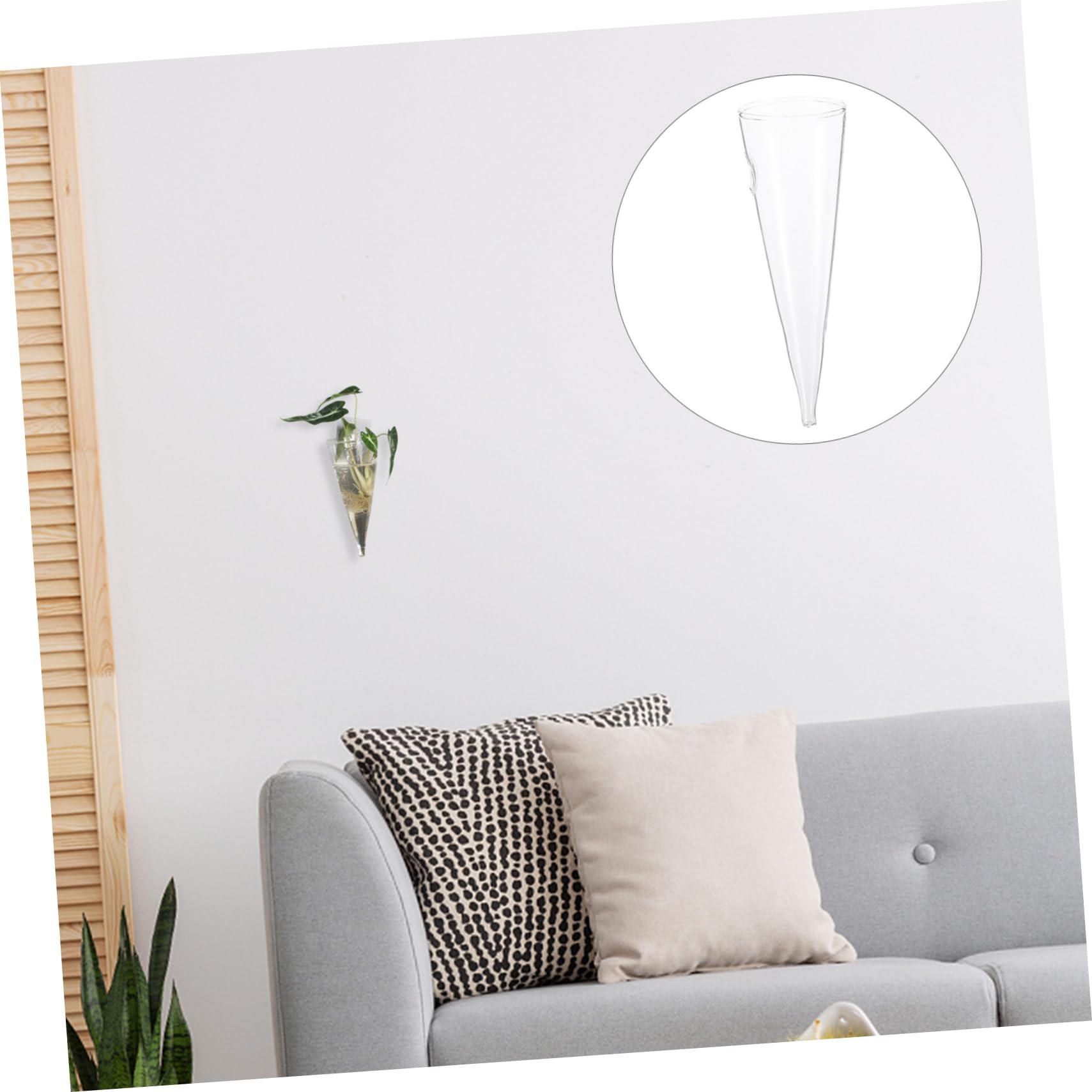 MAGICLULU 5 Ensembles Vase Mural De Jardin À Suspendre Mur Vase De Propagation Support pour Plantes Décoration D'Intérieur Fausses Plantes Suspension Murale 2 pièces * 5