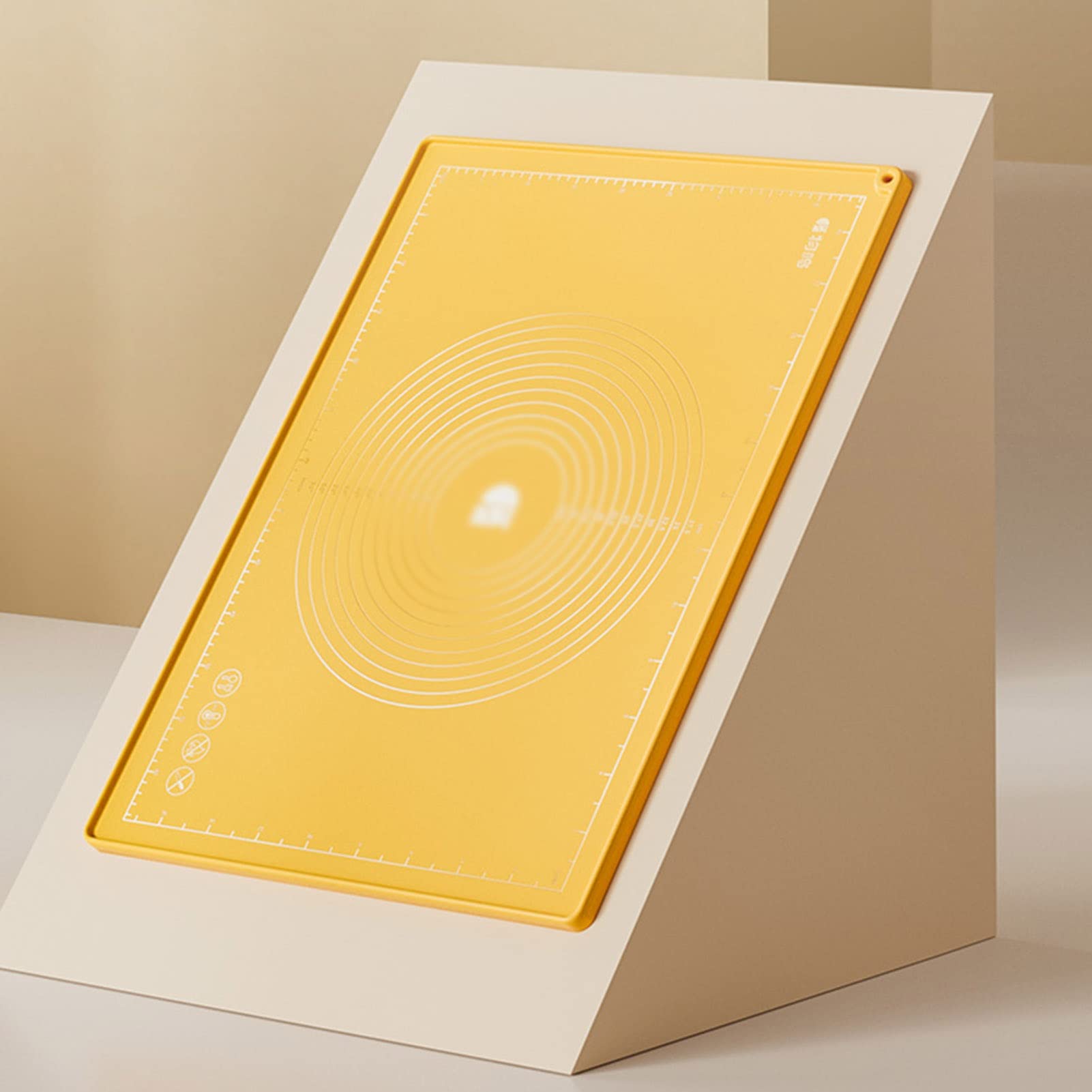 Silikon-Backmatte mit Maßen, extra Dicke Gebäckmatte, Teigausrollmatte, Knetbrett, rutschfest und leicht zu reinigen, wiederverwendbar (Size : 50 * 70cm)
