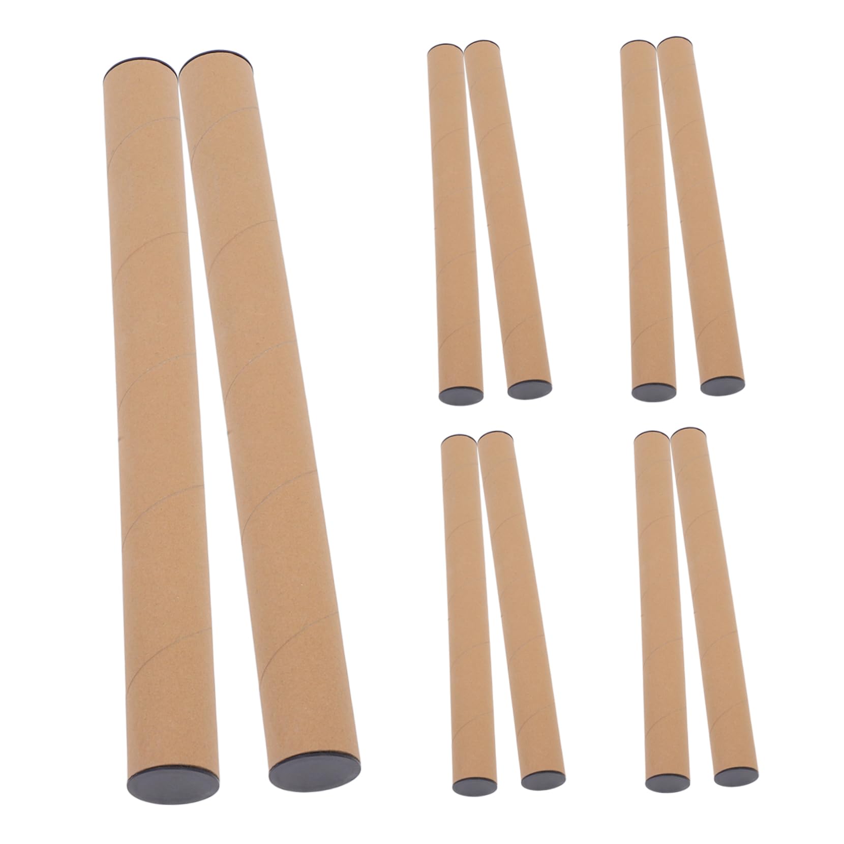 STOBAZA Mailing Tubes Paper Tube Storage 10 Pack 50x5cm Blue for Artwork Documents Posters