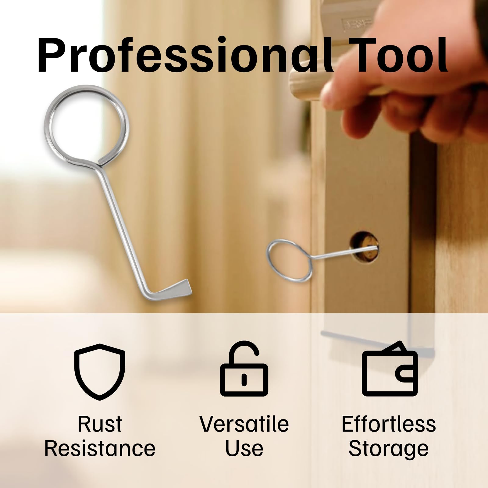 2 Pezzi Chiave Passepartout Universale Per Porte Interne Set Chiave Passepartout Universale In Acciaio Per Apertura Serrature Da Interno Uso Domestico Ufficio Hotel Emergenza Sicurezza