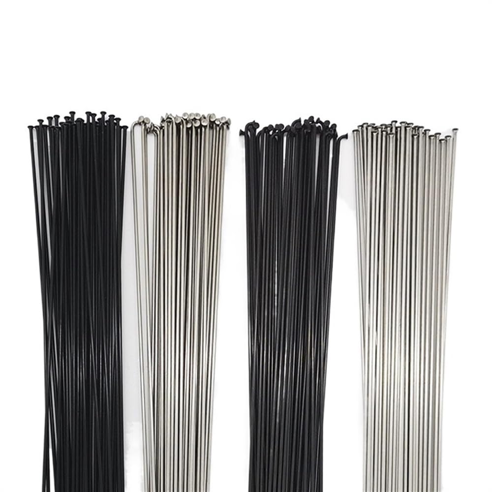Raggi Bicicletta Raggi for Biciclette Lunghezza Personalizzata Acciaio Inossidabile 12G 13G 14G E-Bike RaggiNero Argento 40-350mm Parti