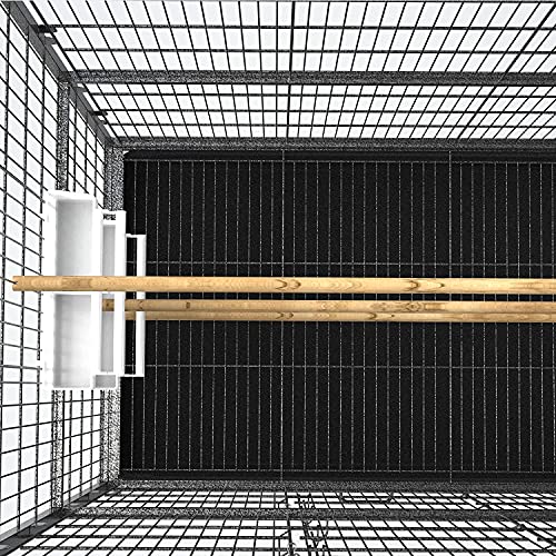 image for HYGRAD BUILT TO SURVIVE Large 132cm 2 Tiers Flight Cage Stand Wheels R