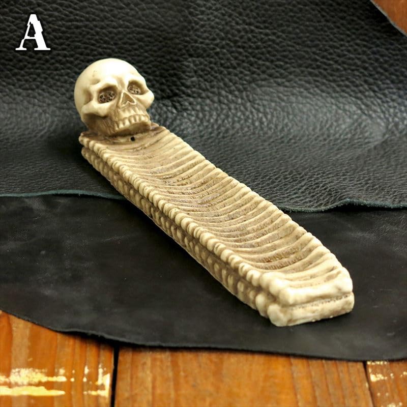 Amazon｜ドクロ お香立て おしゃれ スカル 骸骨 ガイコツ お香 線香