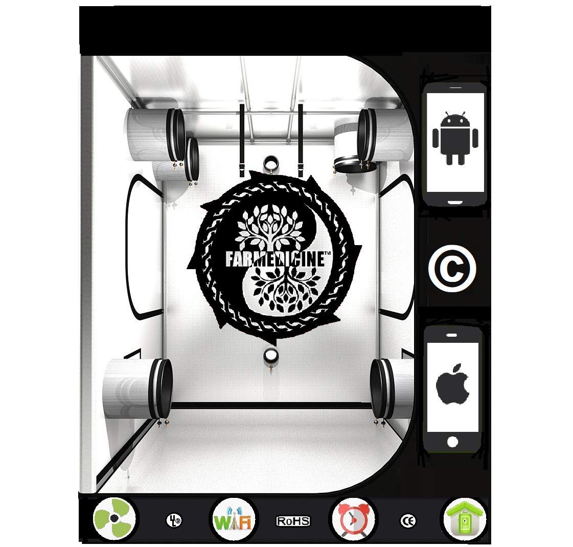 48 x 48 x 78 Greenhouse Grow Tent for Hydroponic Automation