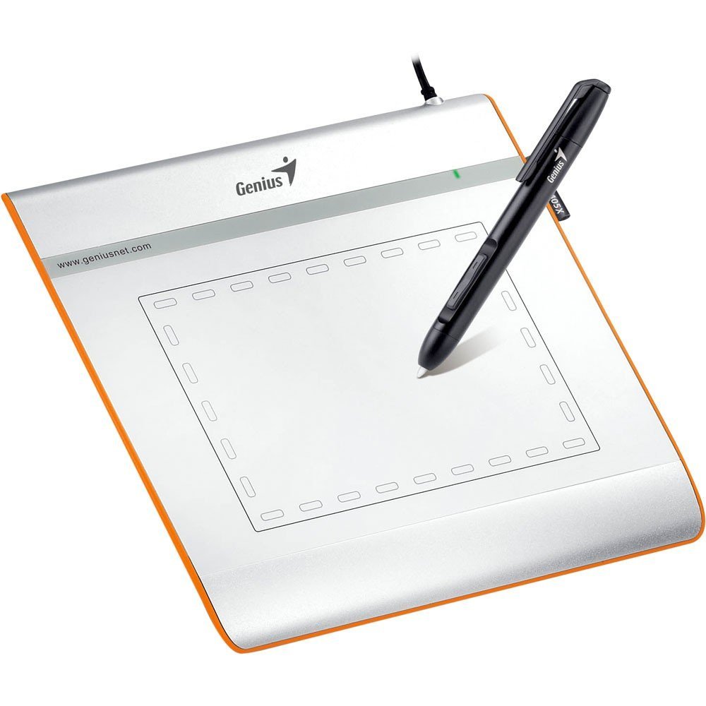 Genius EasyPen i405X Tableta digitalizadora 2540 líneas por Pulgada 140 x 102 mm USB Plata - Tableta gráfica (Alámbrico, 2540 líneas por Pulgada, 140 x 102 mm, USB, 0,25 mm, 100 pps)