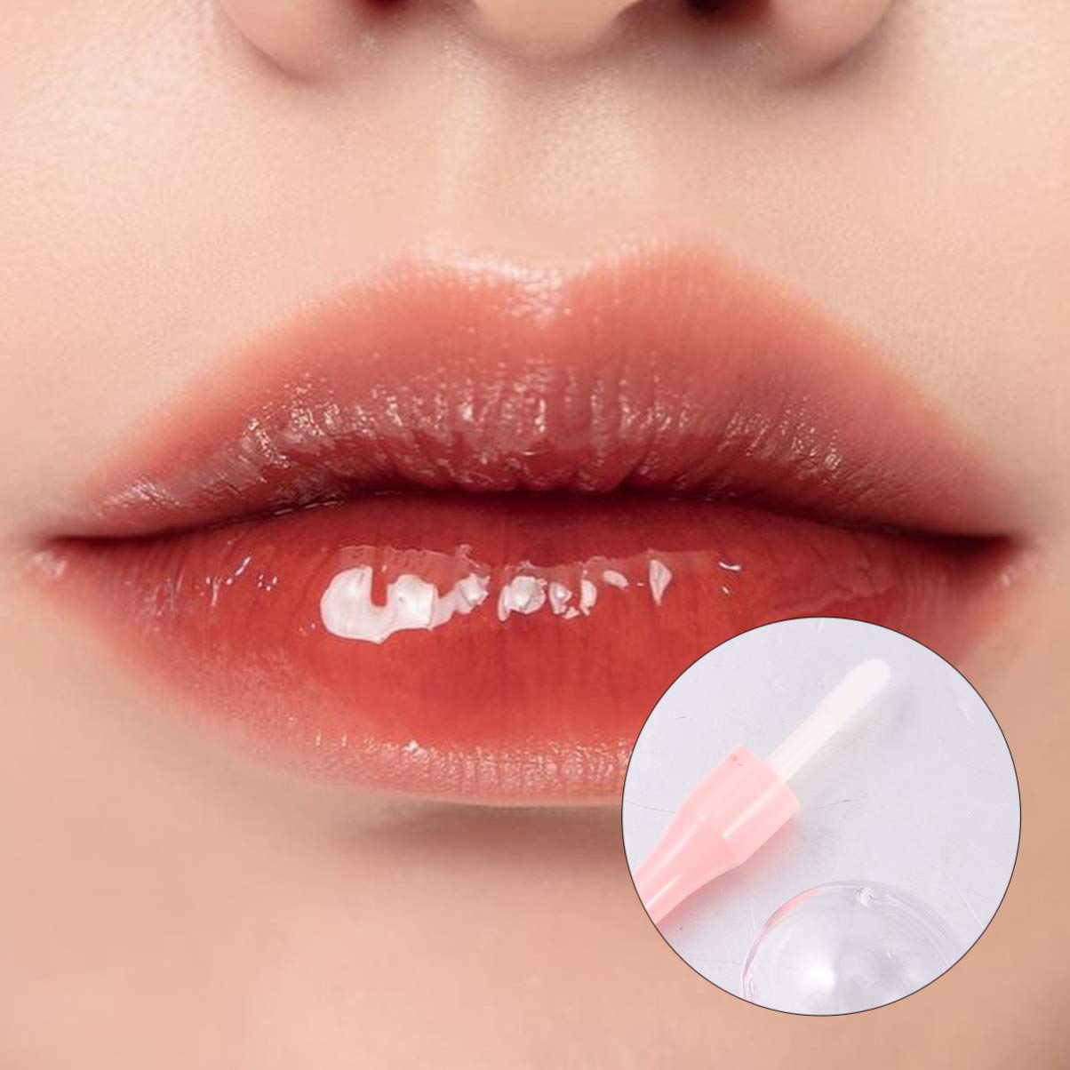 HEALLILY Lollipop Shape Lip Gloss Tube, Refillable Lip Gloss Tubes, Light Bulb Shape Lip Gloss Bottle for Girls DIY Cosmetics 10Pcs