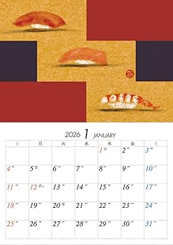 Amazon | NBC 片岡鶴太郎 2026年カレンダー 60×42cm CL-487