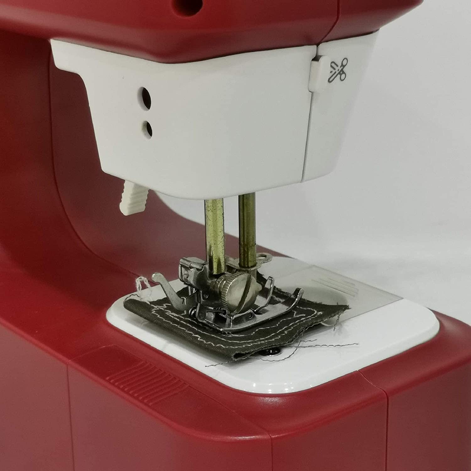 Mini máquina de coser, máquina de coser eléctrica con 12 patrones de puntada, uso doméstico, fácil de operar, ideal para principiantes y proyectos de manualidades, diseño portátil