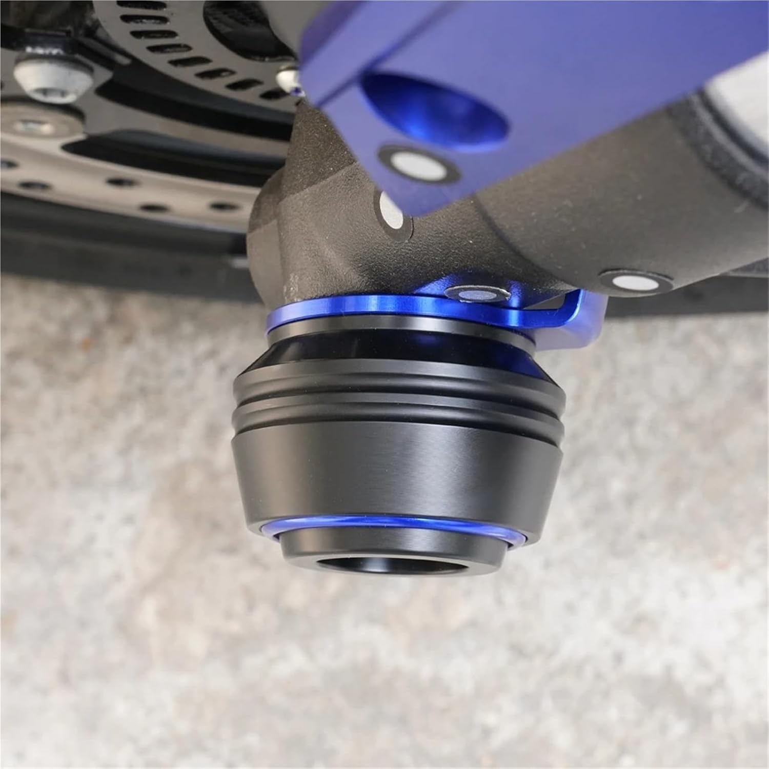 Crash Protectors Motorcycle Fork Front Rear Wheel Axle Sliders Crash Protection Pad Compatible With Yamaha MT-07 FZ-07 2021-2026(Black)