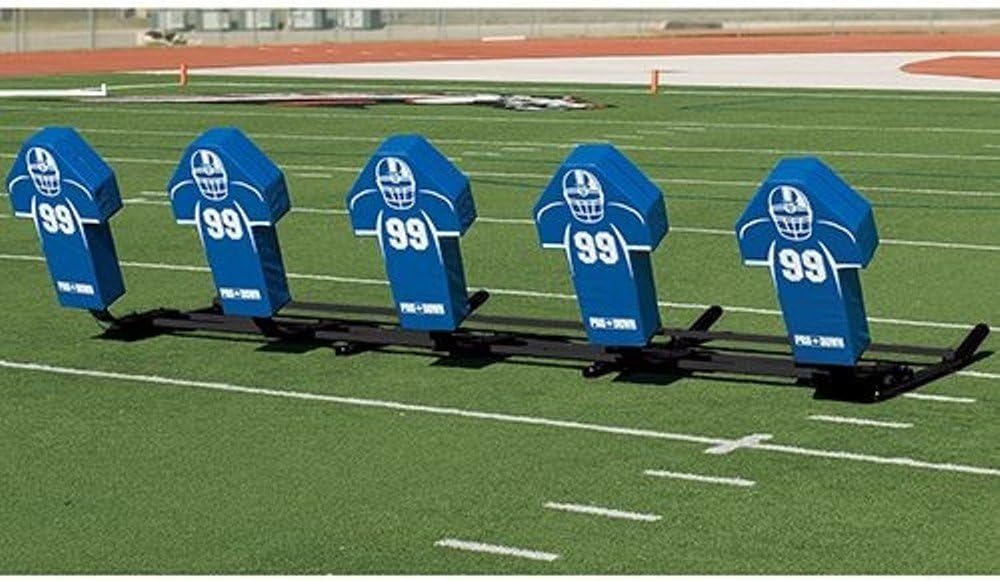 TACVPI Football Blocking Sled with Royal Cone Pads