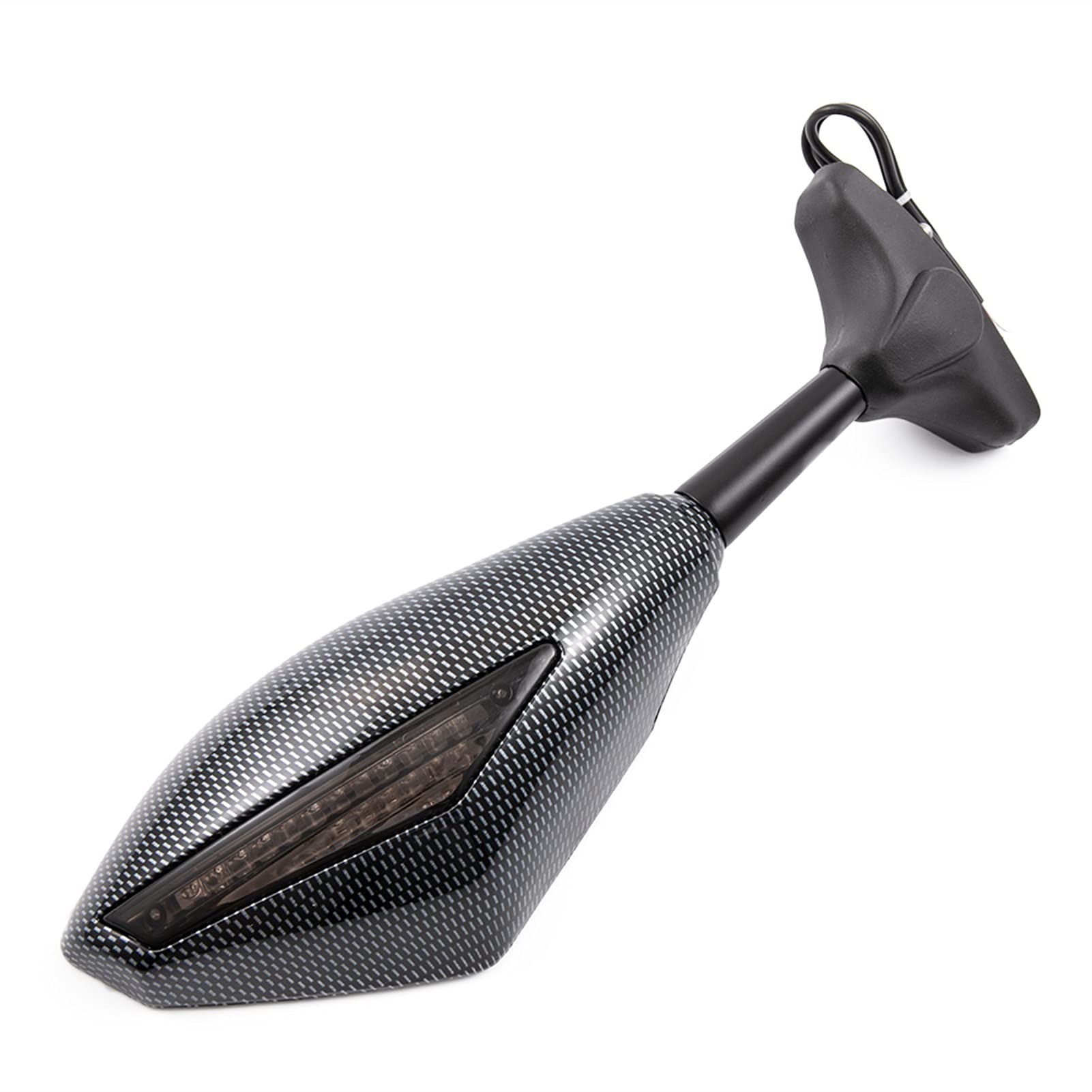 Rétroviseurs latéraux avec Clignotants intégrés en Fibre de Carbone pour Motos Yamaha YZF R1 R6 FZ1 FZ6 600R R3