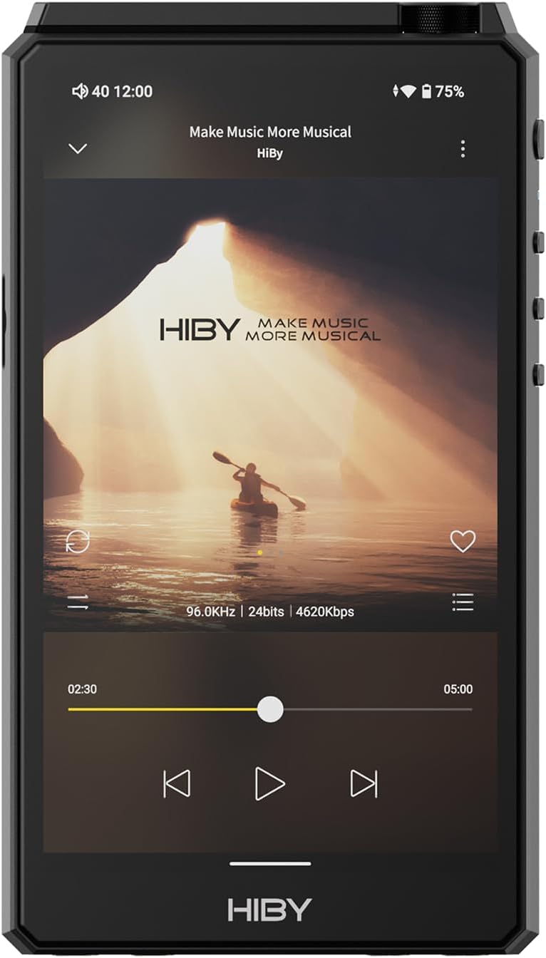 HiBy R6 gen3 DAP Player Hi Res Audio with Class A&AB Amp/Android 12 / Bluetooth 5.0 / WiFi / 4G+64G+2TB Expandable Memory HiBy R6 gen3 DAP Player Hi Res Audio with Class A&AB Amp/Android 12 / Bluetooth 5.0 / WiFi / 4G+64G+2TB Expandable Memory