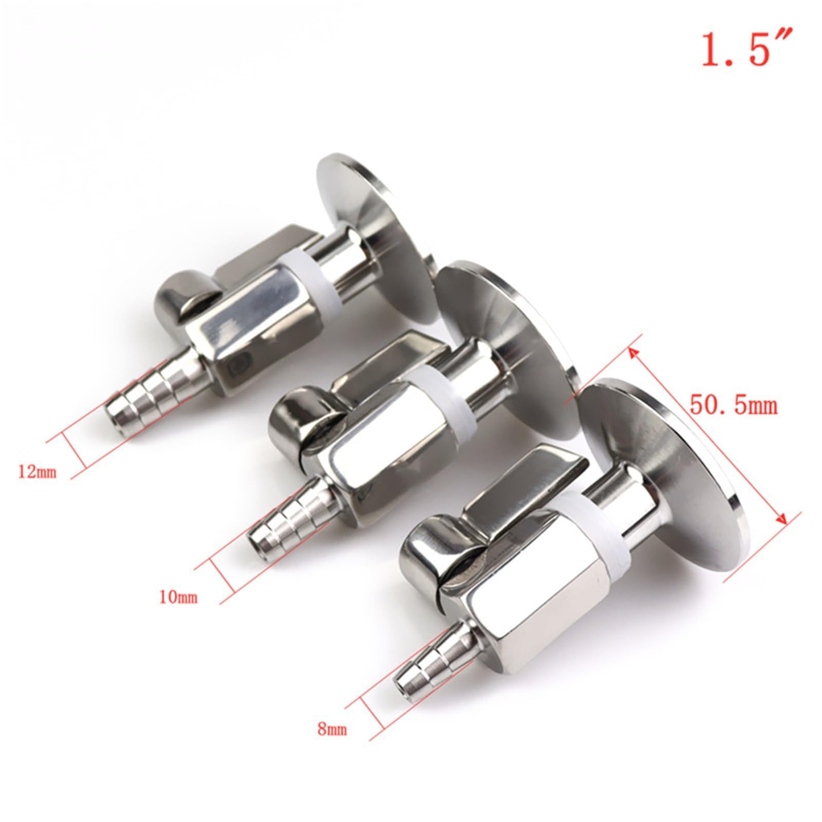 Mini válvula de bola 2 vías acero inoxidable 304
