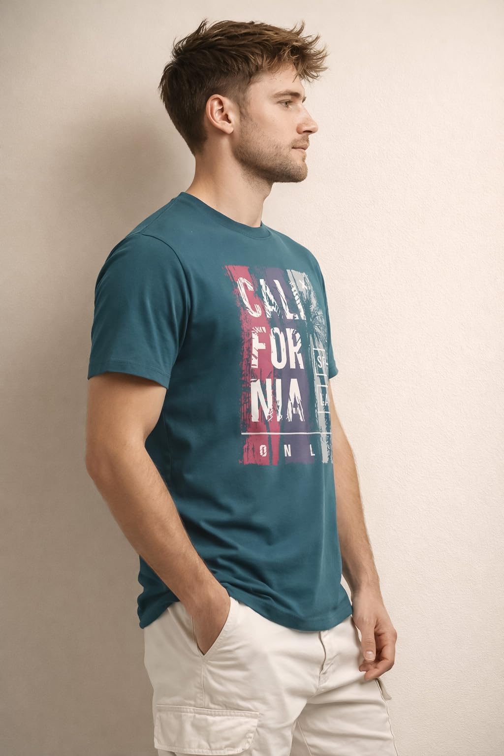 3er-Pack Herren Baumwolle Grafik T-Shirts